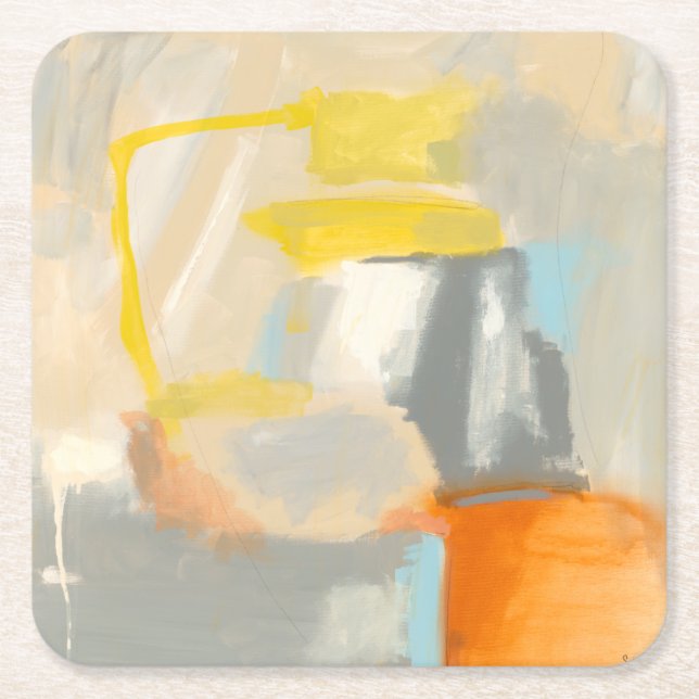 Sacred I Square Paper Coaster (Front)