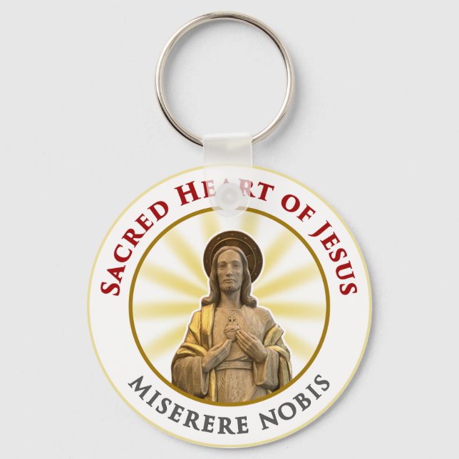 Sacred & Immaculate Hearts of Jesus & Mary Key Ring (Front)