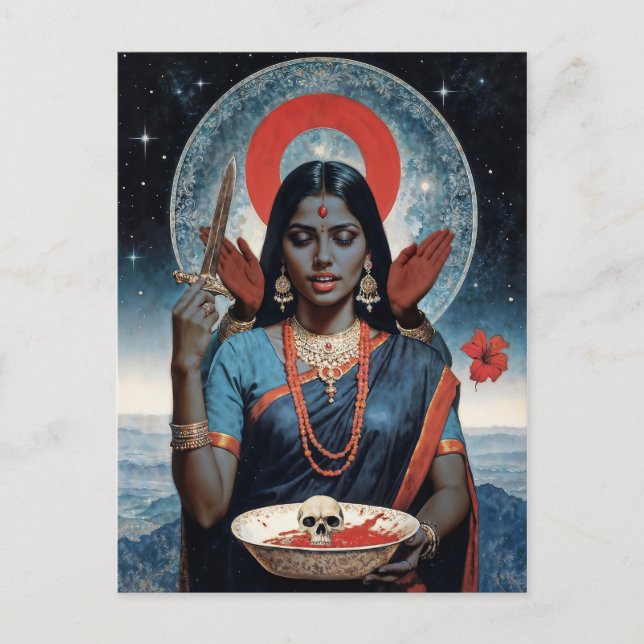 Sacred Kali Postcard (Front)