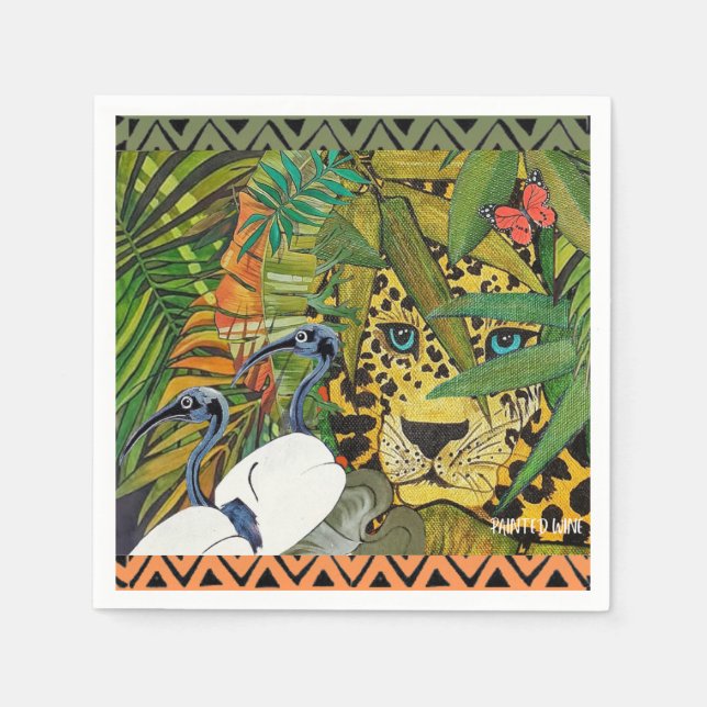 Sacred Leopard Napkin (Front)