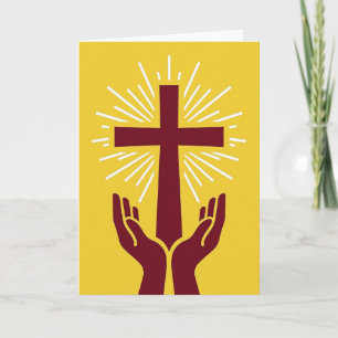 Sacred Light Cross Art Card