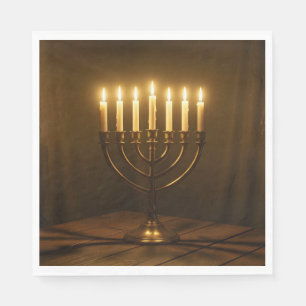 Sacred Light – Spiritual Illumination Art Napkin