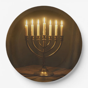 Sacred Light – Spiritual Illumination Art Paper Plate