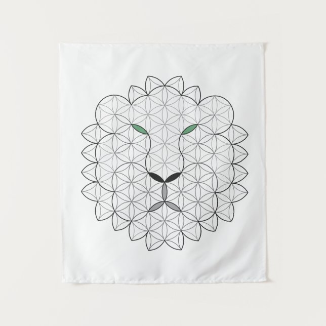 Sacred Lion, B01/BW. Tapestry (Front)