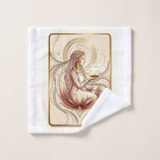 Sacred Lotus Goddess Spiritual  Bath Towel Set