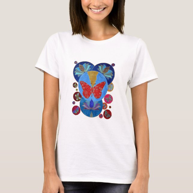 Sacred Lotus & The Butterfly T-Shirt (Front)