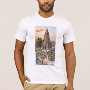 Sacred Mahabodhi Temple Bodh Gaya India Architectu T-Shirt
