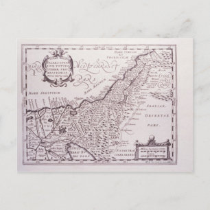 Sacred Map of Palestine, The Promised Land Postcard