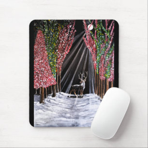 Sacred Messenger of Nara Painting by Alfred Fox Mouse Pad
