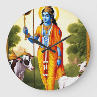 Sacred Moments:Ram Bhagwan Wall Clock with Divine