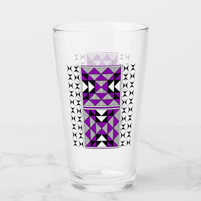 Sacred Mountains in Purple Glass (Front)