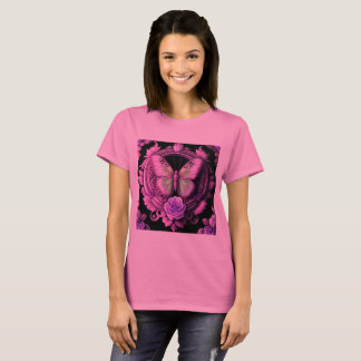 sacred mystical butterfly spiritual rose flower T-Shirt