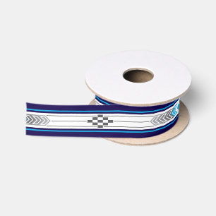Sacred Places (Blue) Satin Ribbon