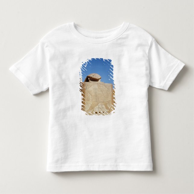 Sacred scarab statue in the Temple of Amun Toddler T-Shirt (Front)