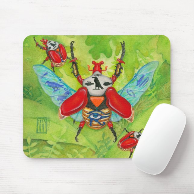 Sacred Scarabs Mouse Pad (With Mouse)