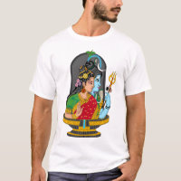 Sacred Shiva Parvati T-Shirt – Divine Love & Cosmi