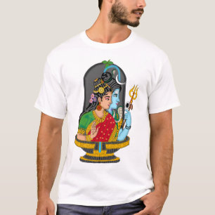 Sacred Shiva Parvati T-Shirt – Divine Love & Cosmi