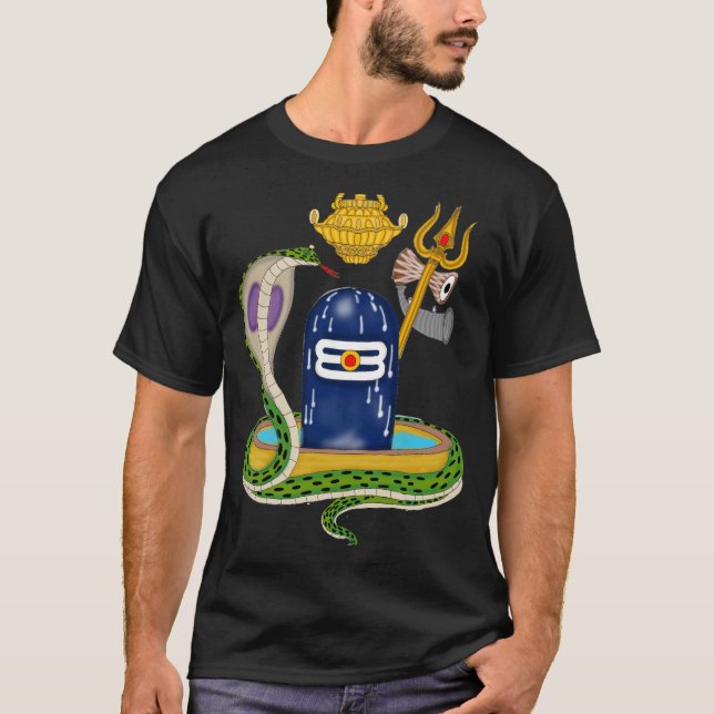 Sacred Shivlingam – Divine Mahadev Spiritual T-Shi T-Shirt (Front)
