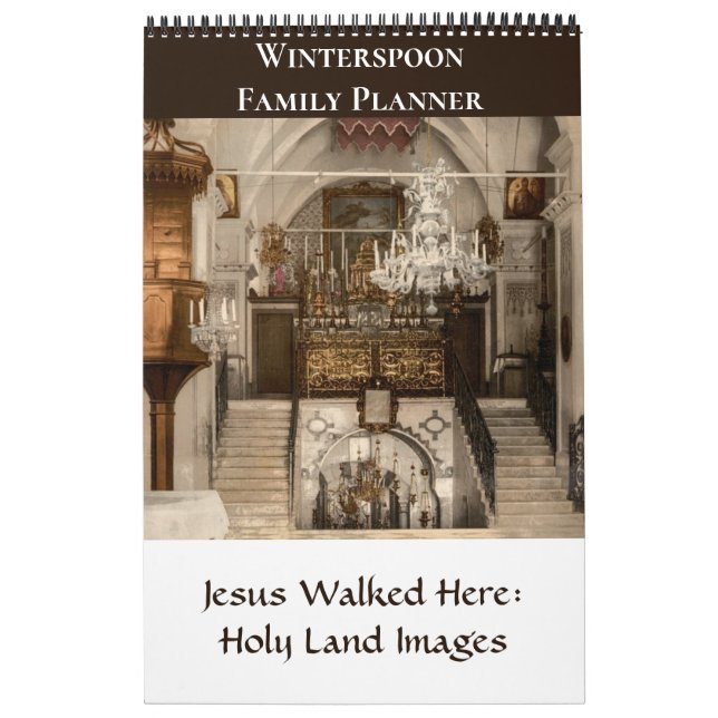 Sacred Sites in the Holy Land Calendar (Cover)