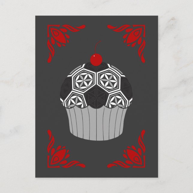 sacred soccer cupcake postcard (Front)