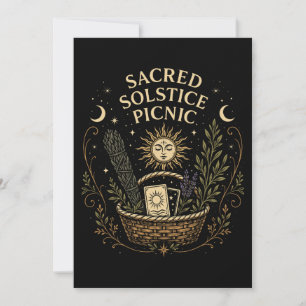 Sacred Solstice Picnic Litha Postcard
