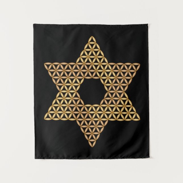 Sacred Star - Star of Life, 04/3D-Br. Tapestry (Front)