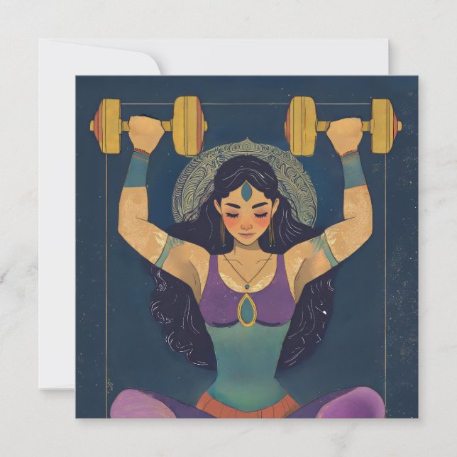 Sacred Strength Goddess Encouragement Card (Front)