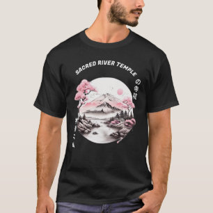 Sacred temple on a blessed river Landscape T-Shirt