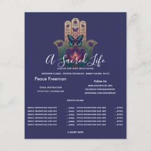 Sacred Transformation   Hamsa Hand Design Flyer