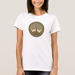 Sacred Tree of Life Celtic Art T-Shirt
