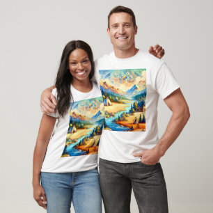 Sacred Valley - Native American Tribal Landscape T-Shirt