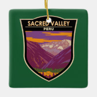 Sacred Valley Peru Travel Art Vintage
