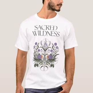 Sacred Wildness Mystical Floral Art T-Shirt