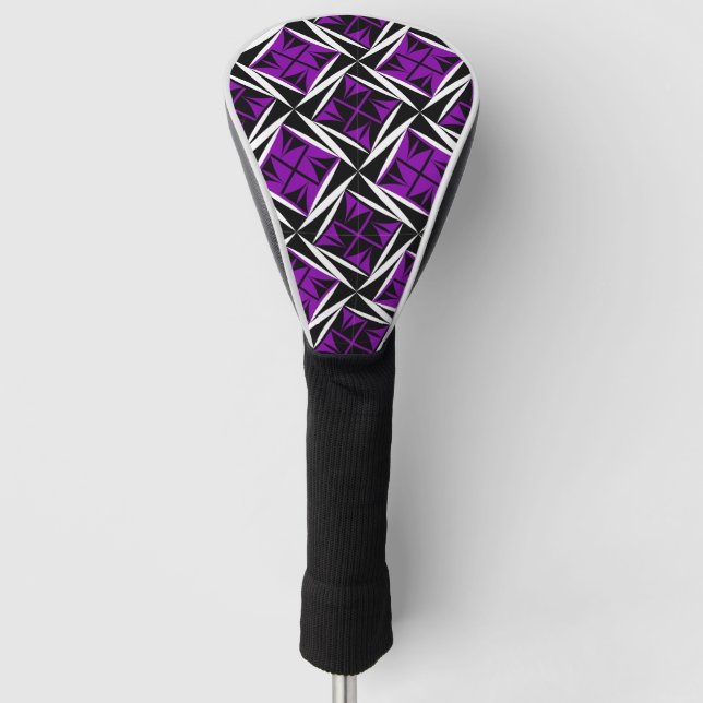Sacred Winds in Purple Golf Head Cover (Front)