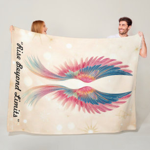 "Sacred Winged Symbol" Fleece Blanket