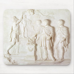 Sacrifice to Hercules, c.1766 (marble) Mouse Pad
