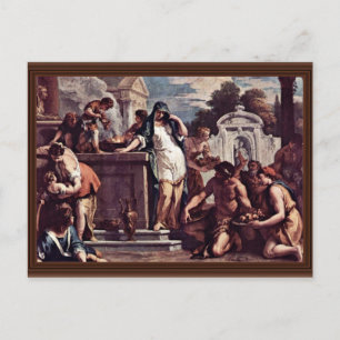 Sacrifice To The Goddess Vesta By Ricci Sebastiano Postcard