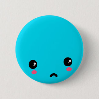 Sad 6 Cm Round Badge