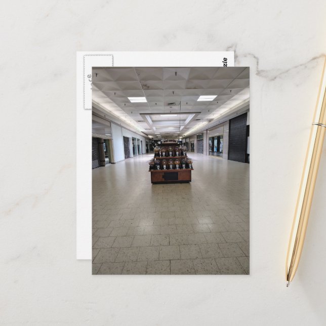 Sad Abandoned Mall Candy Liminal Space  Postcard (Front/Back In Situ)