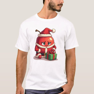 Sad Apple on Christmas T-Shirt