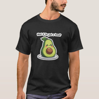 Sad Avocado Trend Quote Cute Cartoon T-Shirt