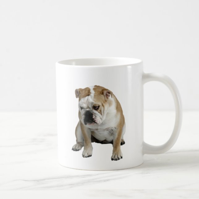 Sad Bulldog Coffee Mug (Right)