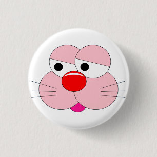 Sad Bunny Cartoon - 3 Cm Round Cool Fun Badge