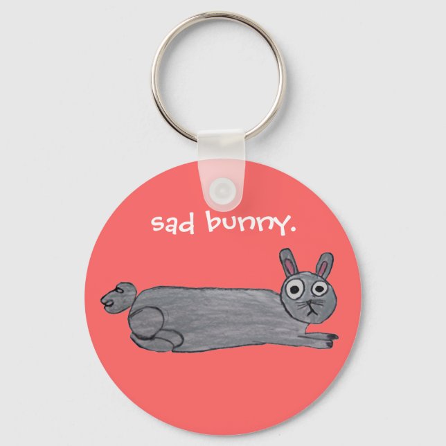 Sad Bunny Keychain (Front)