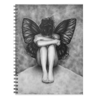 Sad Butterfly Girl Notebook