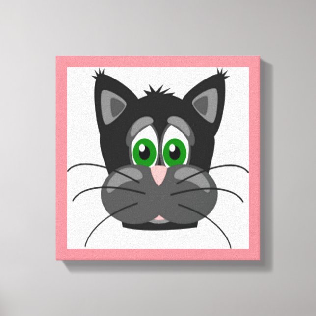SAD CAT CANVAS PRINT (Front)