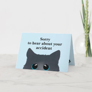 Sad Cat Design Greeting Card