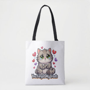 Sad Cat You Forgot My Treats Tote Bag
