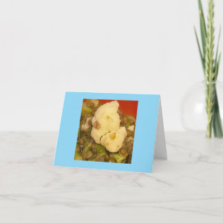 Sad 😢 Cauliflower Face Thank You Card