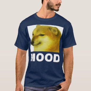 Sad Cheems  Mood dog meme Tee Gift